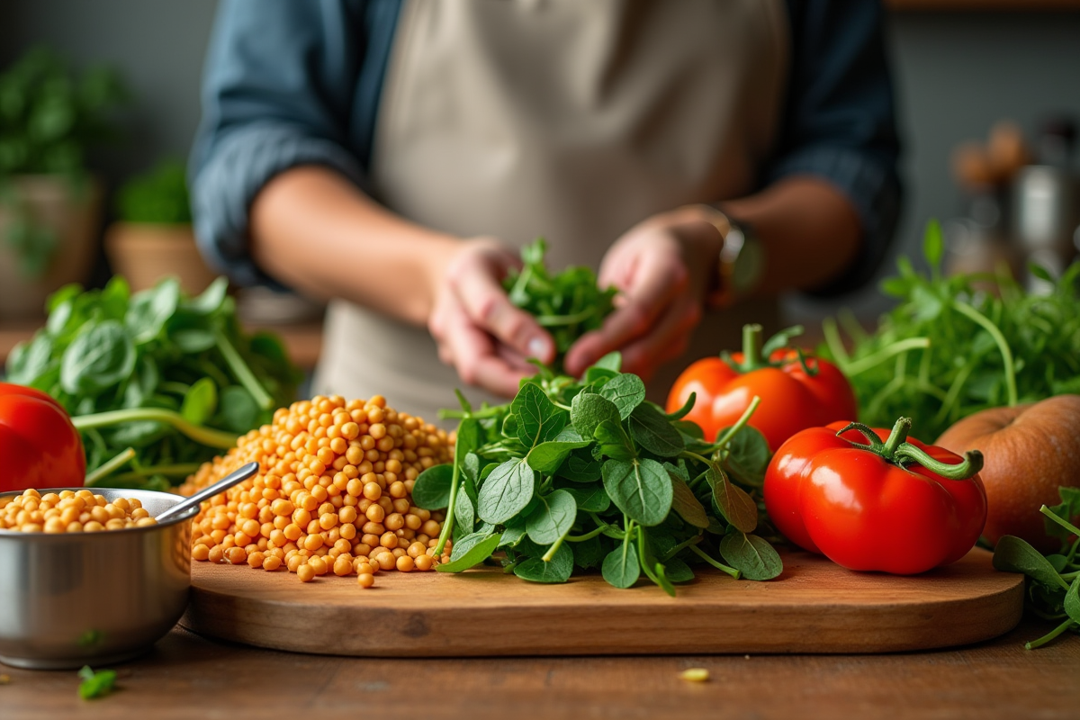 Légumes riches en protéines équivalents à la viande